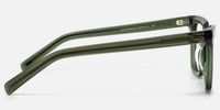 Remix - Rectangle Green Eyeglasses | Vooglam Side View