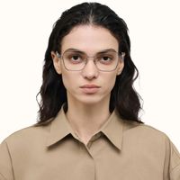 The Architect - Rectangle Black Eyeglasses | Vooglam On Model 1