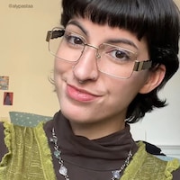 Odelya - Rectangle Gold Eyeglasses - 8