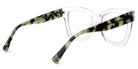 Clara - Square Crystal Eyeglasses | Vooglam Side View