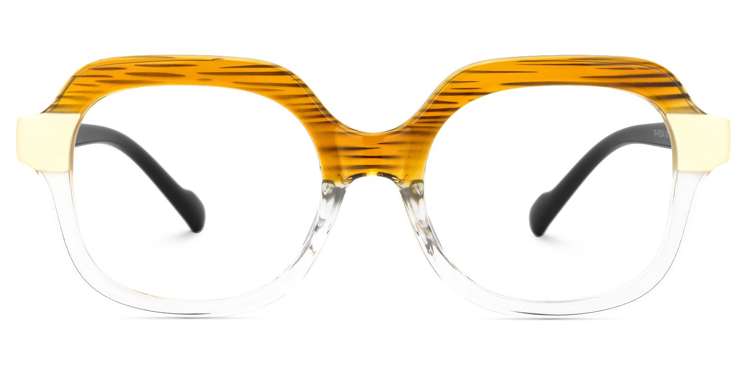 Fadil - Square Animal Eyeglasses | Vooglam Angle View