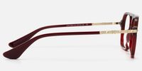 Marfa - Timeless Red Aviator Eyeglasses | Vooglam Side View