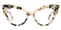 Fabrizio - Cat Eye Tortoise Eyeglasses | Vooglam Angle View