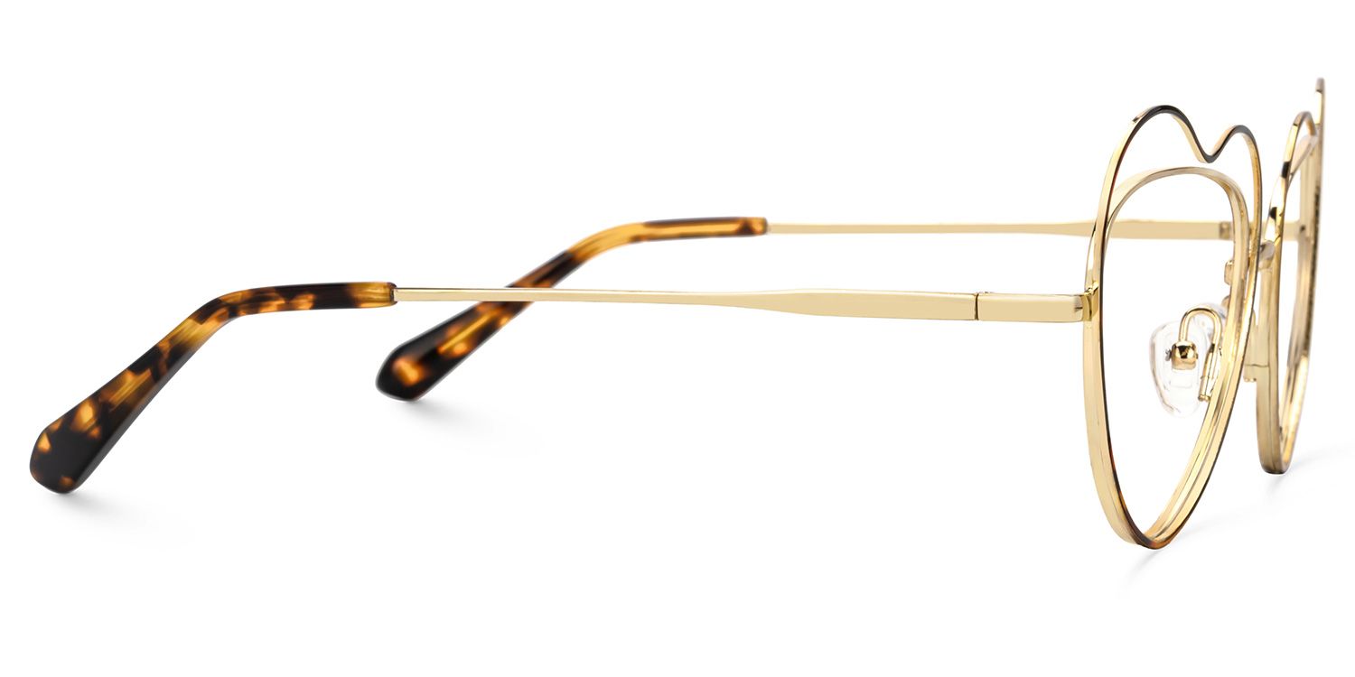 Fidelio - Geometric Tortoise Eyeglasses | Vooglam 4
