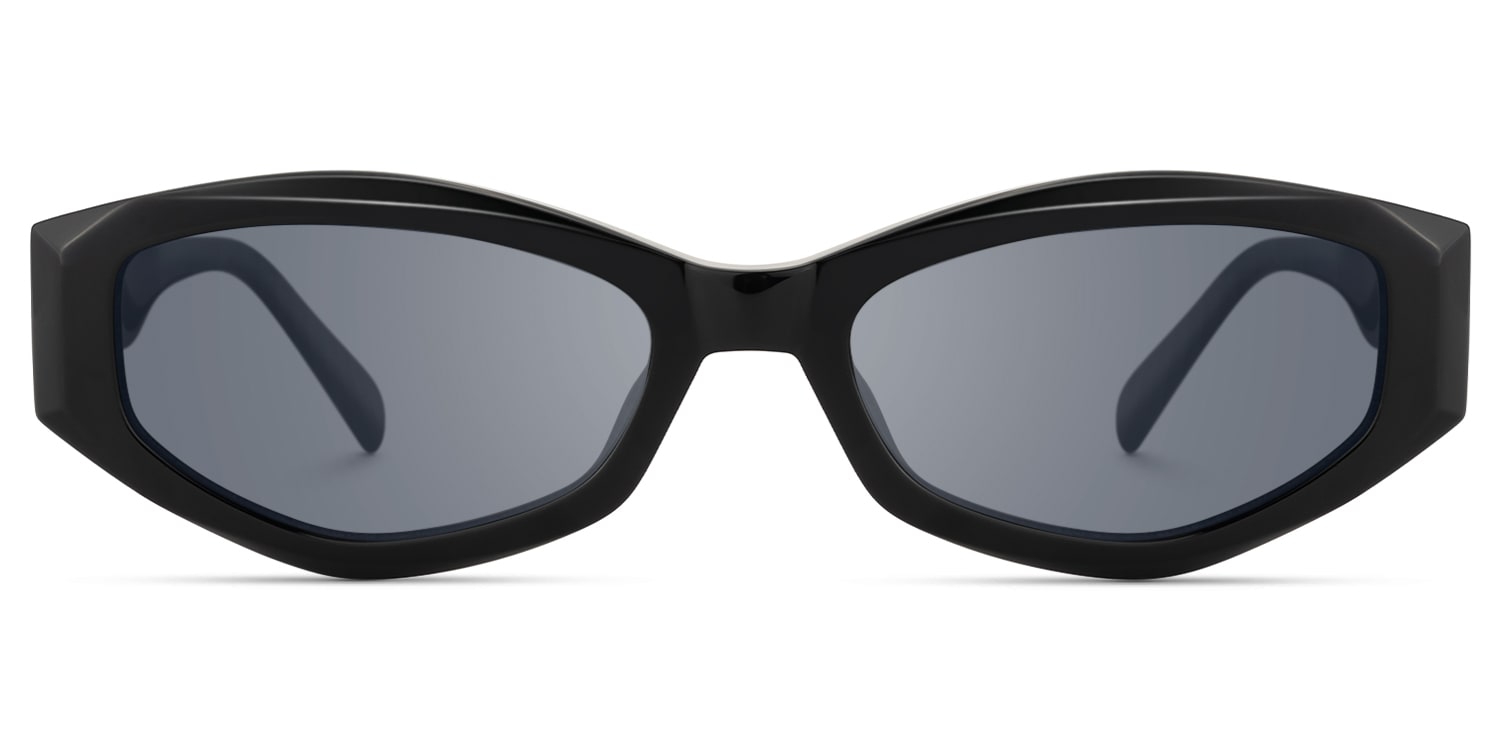 Vesper - Geometric Black Sunglasses - 1