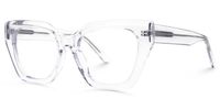 Elisheba - Cat Eye Crystal Eyeglasses | Vooglam Front View