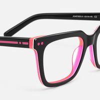 Remix - Rectangle Black Eyeglasses | Vooglam Design Details