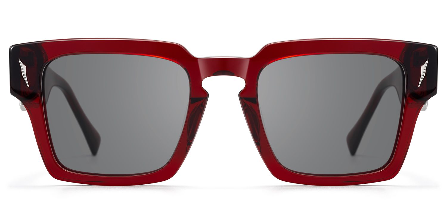 Stiletto - Rectangle Red Sunglasses | Vooglam Product Details 1