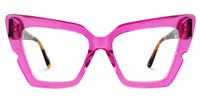 Fabiano - Cat Eye Purple Eyeglasses | Vooglam Angle View