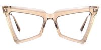 Elihu - Butterfly Champagne Eyeglasses | Vooglam Angle View