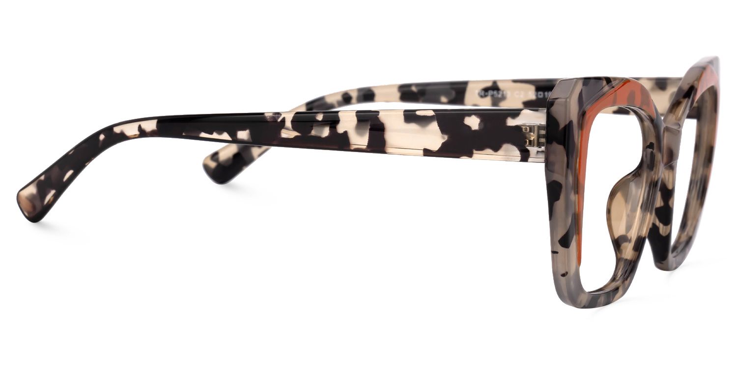 Faustyn - Cat Eye Orange/Tortoise Eyeglasses | Vooglam 4