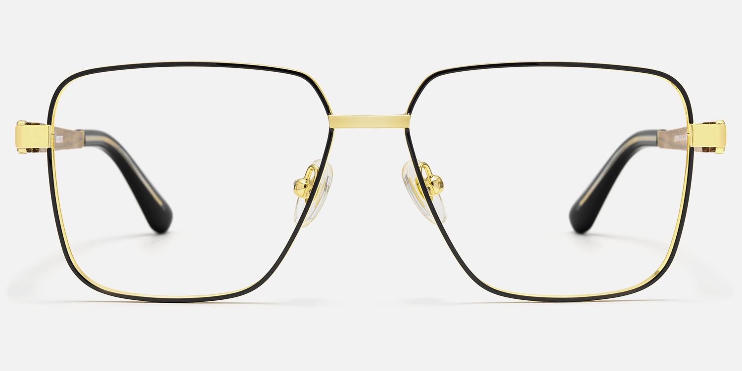 Griot - Square Black Eyeglasses | Vooglam Angle View