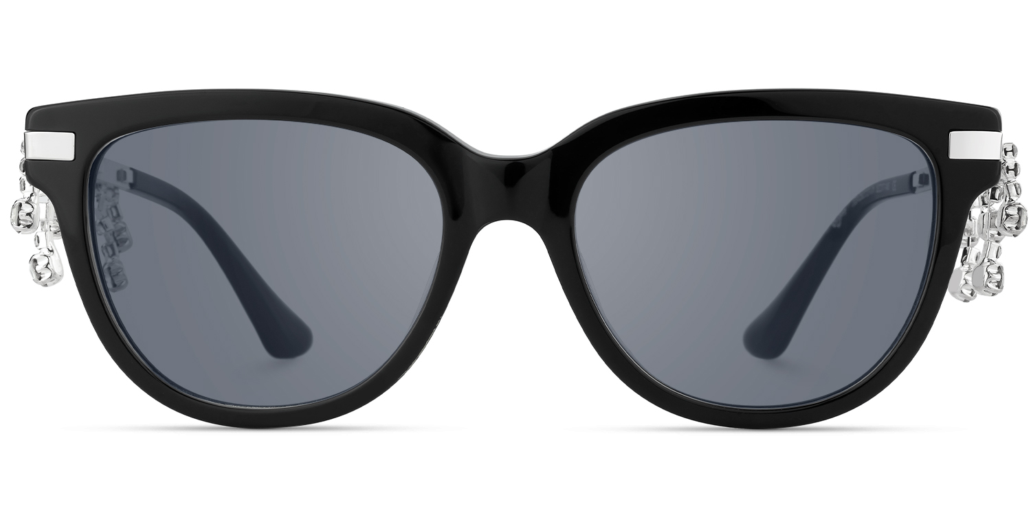 

Reverie - Cat Eye Black Sunglasses