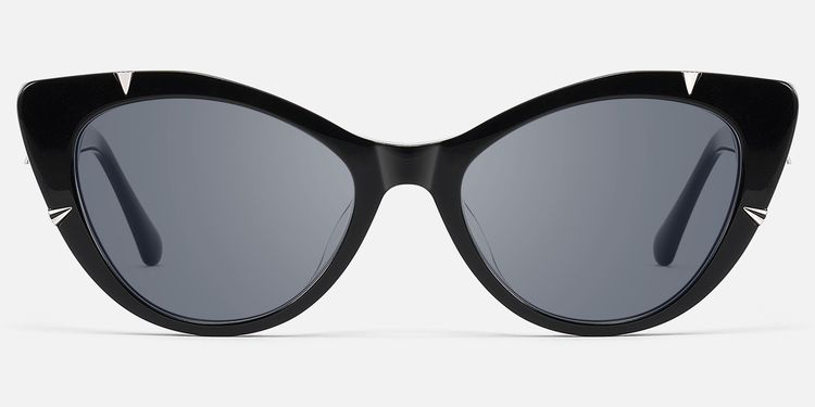 Slay - Black Spike Gothic Cat Eye Sunglasses | Vooglam