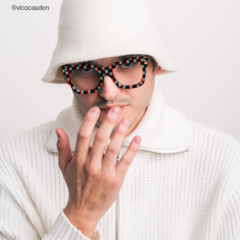 Faustyna - Square Multicolor Eyeglasses