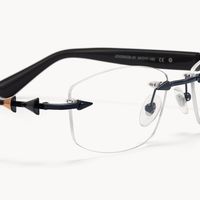 Fracture - Rectangle Black Eyeglasses - 4