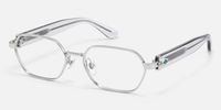 Orion - Geometric Silver Eyeglasses
