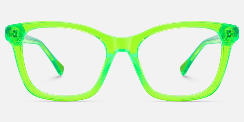 Coexist - Rectangle Green Eyeglasses by Vooglam