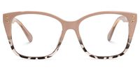 Cadhla - Square Brown/Tortoise Eyeglasses | Vooglam Angle View