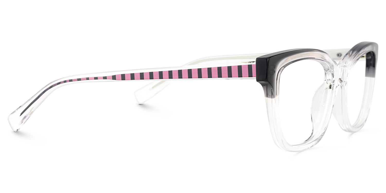 Welty - Rectangle Black Eyeglasses | Vooglam 4