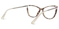 Eirlys - Cat Eye Brown/Tortoise Eyeglasses | Vooglam Side View