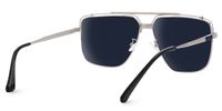 Kaholo - Aviator Silver Sunglasses | Vooglam Side View
