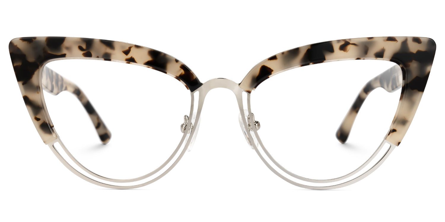 Daryl - Cat Eye Tortoise Eyeglasses | Vooglam Angle View