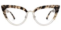 Daryl - Cat Eye Tortoise Eyeglasses | Vooglam Angle View