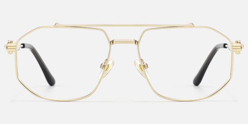 Ando - Aviator Gold Eyeglasses