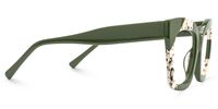 Terrie - Square Dark/Green Eyeglasses | Vooglam 