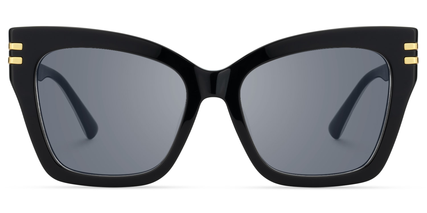 Tabitha - Butterfly Black Sunglasses - 1
