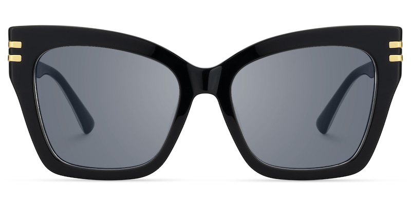 Tabitha - Butterfly Black Sunglasses