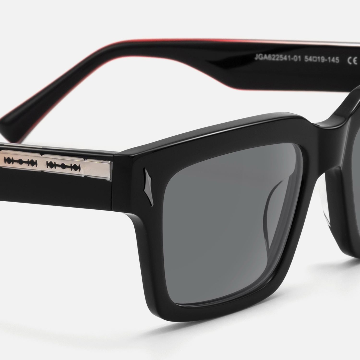 Razor - Rectangle Black Sunglasses product detail 4