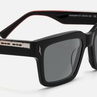 Razor - Rectangle Black Sunglasses | Vooglam Design Details