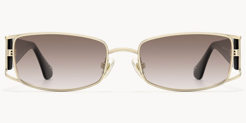 Wren - Rectangle Gold Sunglasses