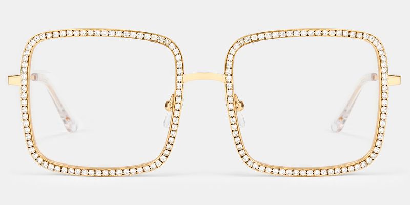 Kafele - Square Gold Eyeglasses