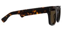 Dawid - Rectangle Tortoise Sunglasses | Vooglam 