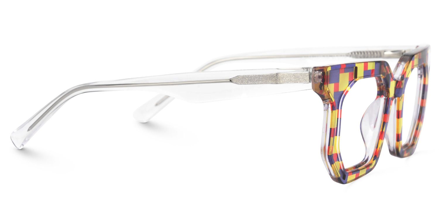 Abetzi - Rectangle Multicolor Eyeglasses | Vooglam 4