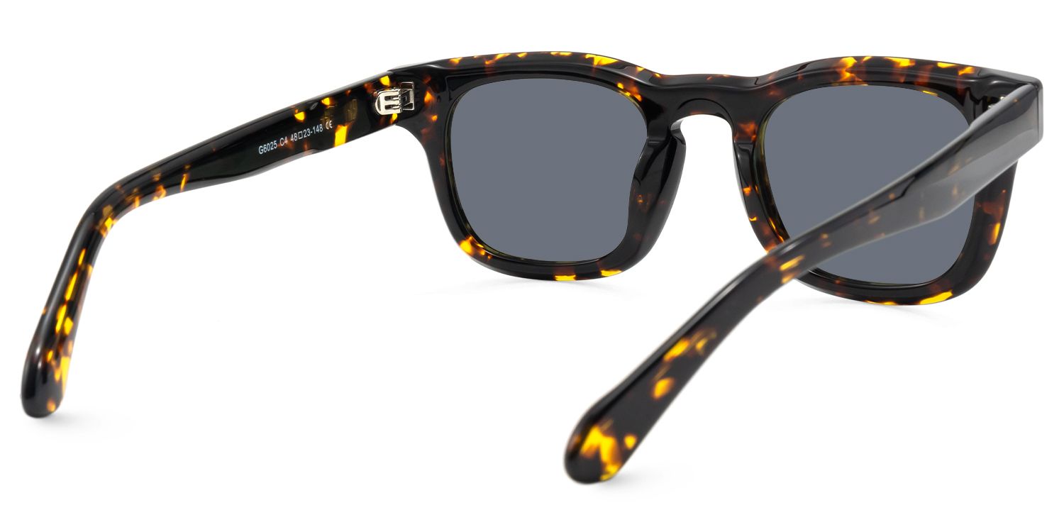 Brovia - Square Tortoise Sunglasses | Vooglam Side View