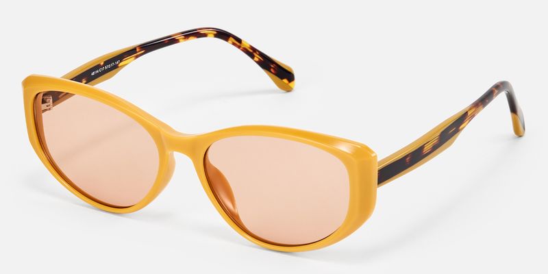 Macsen - Cat Eye Yellow Prescription Sunglasses