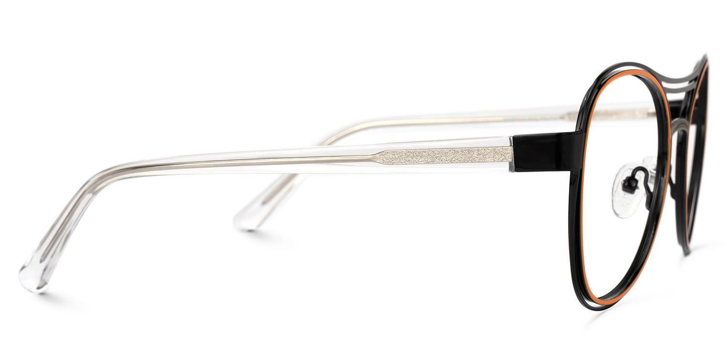 Adjatay - Aviator Black/Orange Eyeglasses product detail 4