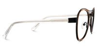 Adjatay - Aviator Black/Orange Eyeglasses | Vooglam