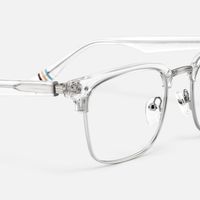 Preppy - Rectangle Transparent Eyeglasses | Vooglam Design Details