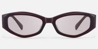 Vesper - Geometric Red Sunglasses | Vooglam Angle View
