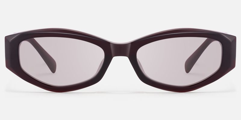 Vesper - Geometric Red Sunglasses