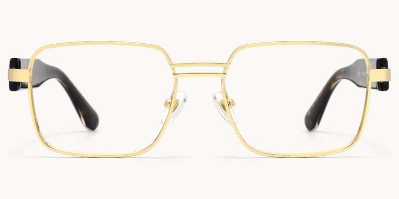 Ubuntu - Rectangle Gold Eyeglasses