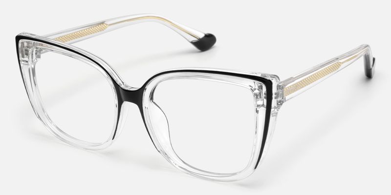 Darena - Cat Eye Black/Crystal Eyeglasses