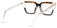 Sherwin - Rectangle Black/Tortoise Eyeglasses | Vooglam Side View