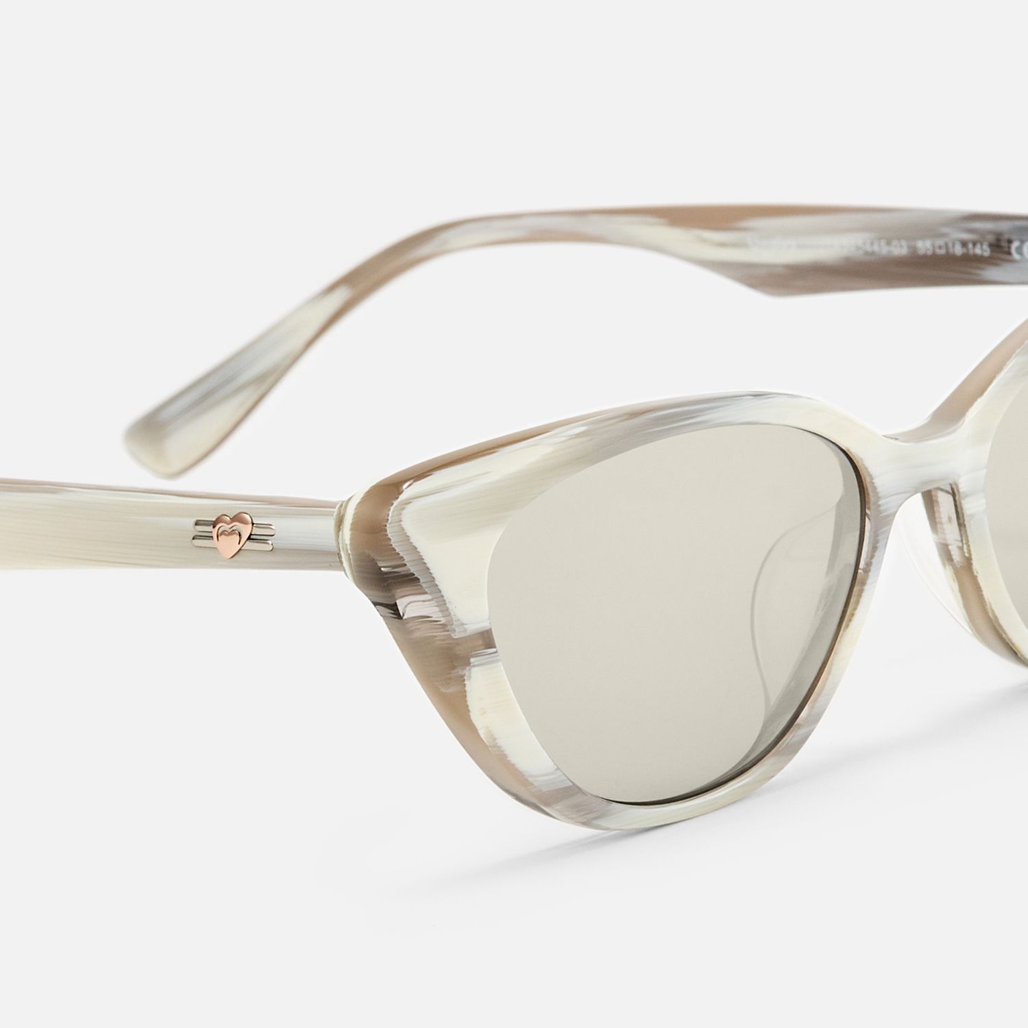 Jacinda - Cat Eye White Sunglasses product detail 4