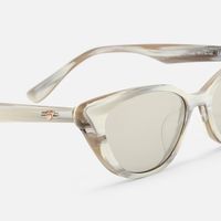 Jacinda - Cat Eye White Sunglasses | Vooglam Design Details